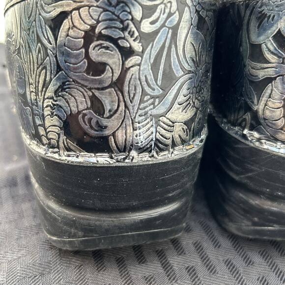 Women's Dansko Professional Clog Shoes Floral Size EU 37 US 7 Blue Iridescent - Picture 5 of 6